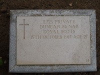 Struma Military Cemetery - McNab, Duncan